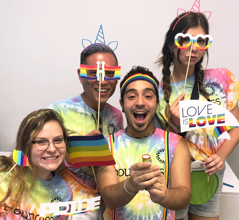 Boundless Team Members at the Pride Parade in Austin, TX. 
