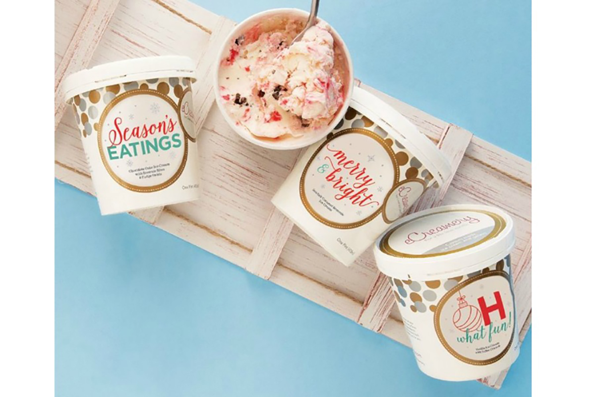 branded ice cream pints