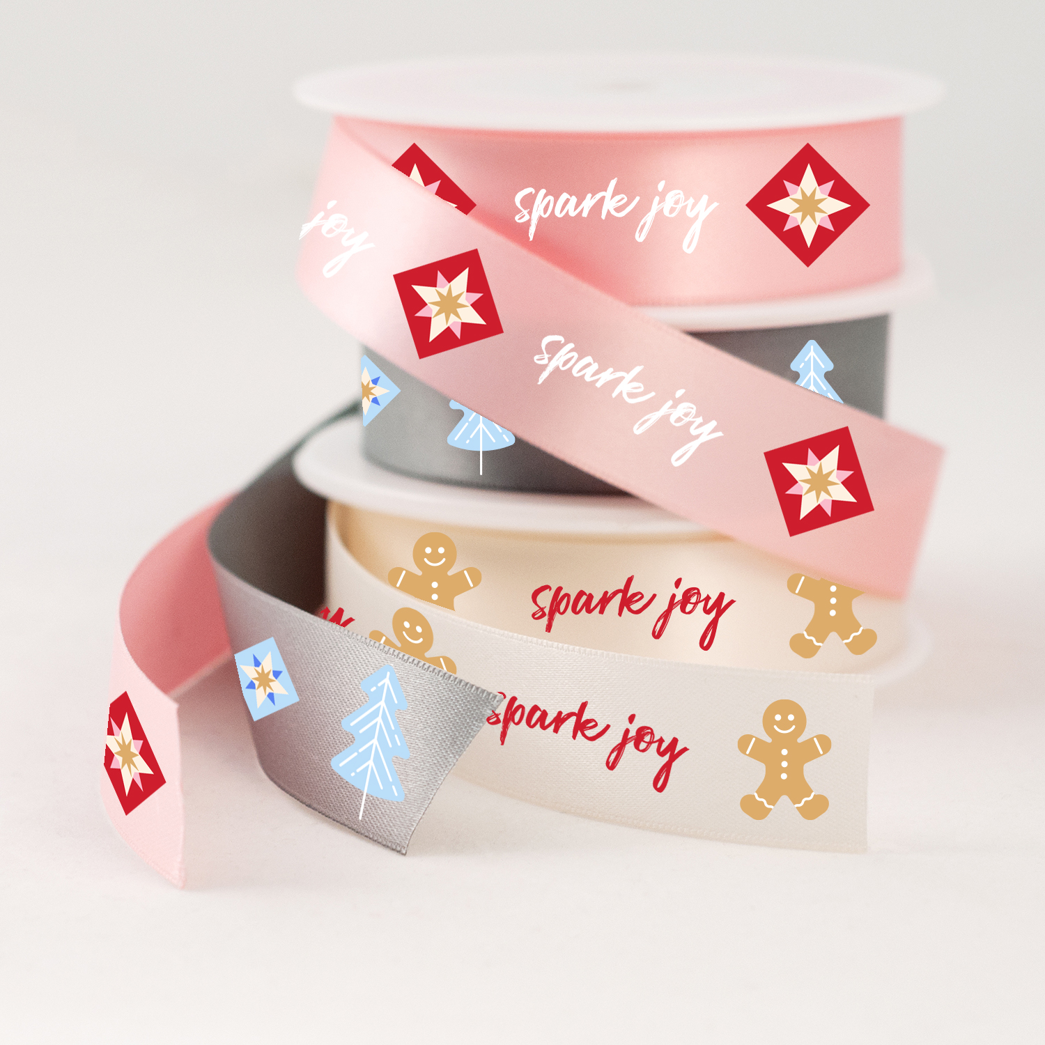 branded holiday ribbon