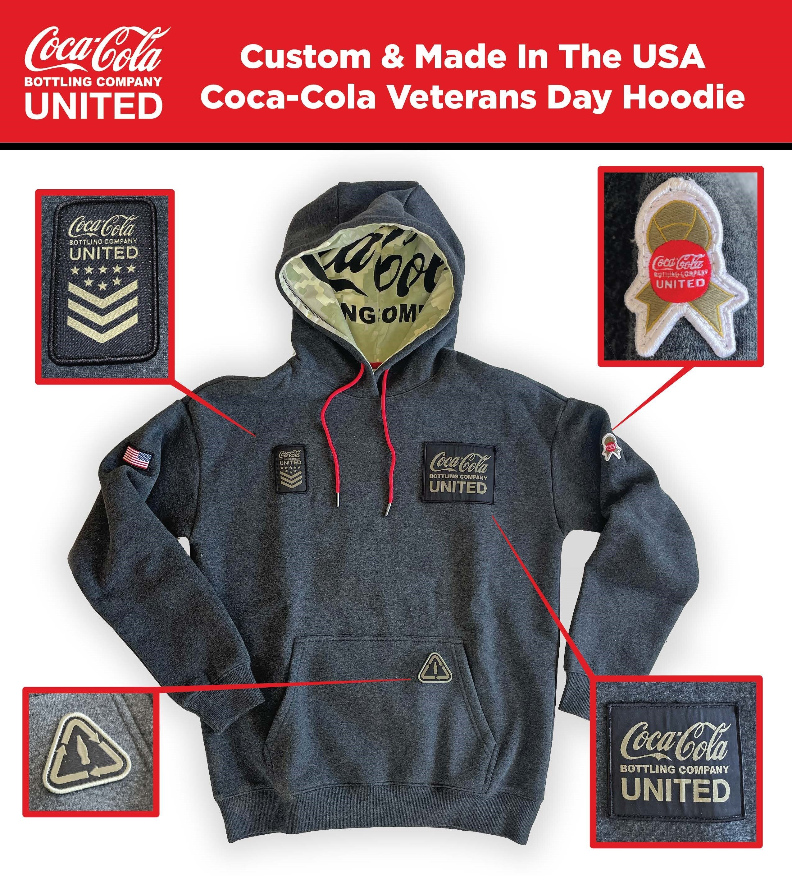 Coca-Cola Honors Veterans with Sustainable Custom Hoodie Crafted from Recycled Coke Bottles